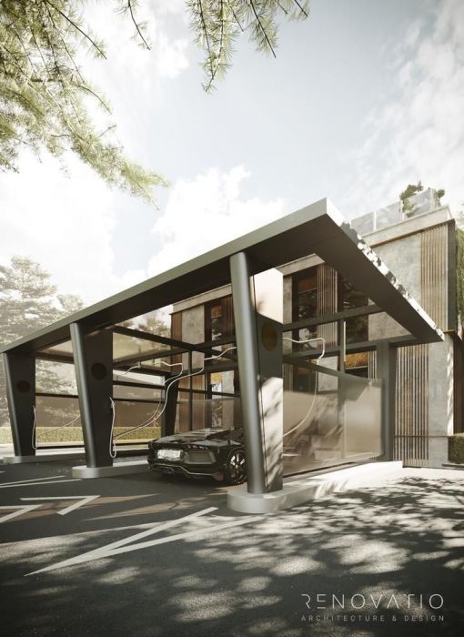 Projects - House Projects - Facade Of The Restaurant In Pushcha Voditsa - A photo  3