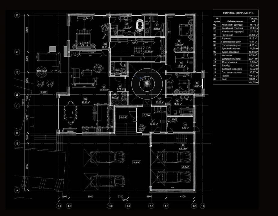 Projects - House Projects - Kiyv, 4306 Sq.ft. - A photo  4