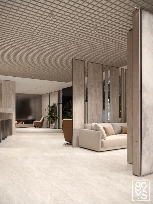 Projects - Halls, Mops, Parking - Hall In The Club House On Michurin - A photo  10